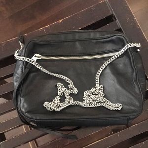 All saints leather shoulder bag